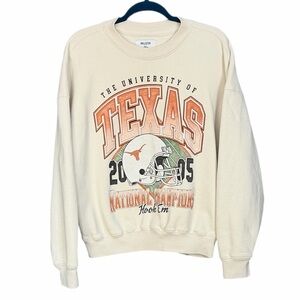 Hollister Cream University of Texas Crewneck Sweater